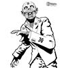 X-Targets Grandi dischi Zombie Snobby, 50 x 70 cm, carta 120 g/m² (5 pezzi)