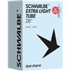 Schwalbe Camera d'aria SV17-EL EXTRA Light 28/44-622 IB Black 40 mm