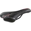 Selle Montegrappa Sella Montegrappa Originale con Foro Anti Prostatico Ideale per Mountain Bike in Pelle Sintetica MOD Liberty 1400 (Colore: Nero)