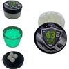 SSR 100 x Night Vision Fluorescent Silicon Rubber Balls Paintballs Glowing in The Dark in 43 Cal. Palline di Gomma Paintball Che brillano al Buio in Calibro 43