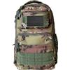 ALGI Zaino Tattico Xsmall con Molle 25 Litri con patch Bandiera USA 3D (NERO)