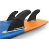 AQUBONA Pinne per Tavola da Surf Singola Doppia Pinna Mezzo Carbonio + Pinna per Tavola da Surf a Nido d'Ape Set di Eliche a Tri Pinne Longboard Piccolo Medio Grande (Fu,Grande (G6 / G7))