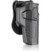 CYTAC Fondina da cintura per pistola, adatta a Beretta 92/92 FS, GIRSAN Regard MC, serie R-Defender colore black