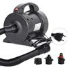 HUIOP pompa per materasso ad aria,HUIOP Pompa elettrica portatile 1600W Pompa per materasso ad aria Gonfiaggio rapido Pompa elettrica per gonfiaggio Gonfiatore Deflatore con 2 ugelli per gommone con letto a