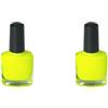 Mealoodiousmusea 2 set di vernice galleggiante 8 ml fluorescente riparazione vernice per fai da te asta galleggiante giallo