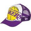New Era Los Angeles Lakers 9forty A Frame Adjustable Trucker cap Retro Pack Purple - One-Size