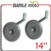 RMS Coppia STABILIZZATORI - ROTELLE - Guide Bici 14 - 2 Fori Bimbo/Bimba