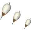 Pescasubito.com Kit 3 Galleggianti Muggine 5g 10g 15g Galleggiante Scorrevole Bianco Pesca Cefalo