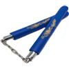 DELFIERO Nunchaku Gomma Blu con Catena per Allenamento Arti Marziali