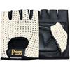 Prime Leather Guanti Palestra Sollevamento Pesi in Pelle Imbottito,Bodybulding,Crossfit, Pesistica Polso Imbottito, Allenamento, trazioni Sbarra, Esercizio, Forza, Fitness Palestra Art 411-XXL