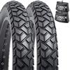 YunSCM 2Pcs 20 Pollici Pneumatici 20x3.0 ETRTO 76-406 2Pcs 20 Pollici Camera d'aria AV32mm compatibile 20x3.0 Biciclette elettriche pneumatici