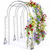 Relaxdays Arco per Rose in Metallo, A x L x P: 250 x 180 x 210 cm, Nero