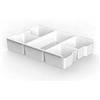 TATAY Organizer, 100% Materiali Riciclati, Organizer Cassetti, Ideale per le nostre scatole da 7L e 15L, Colore Bianco Pergamon. Dimensioni 32,8 x 22,5 x 6 cm
