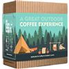 GROWER'S CUP Set regalo per caffè all'aperto per uomini e donne, 7 dei migliori caffè biologici e speciali del mondo | Prepara e goditi sempre e ovunque | Scatola assortita a tema campeggio e viaggiatore per lui e