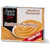 Simply Delish, Sugar Free Instant Pudding - Gluten Free, Vegan Sweet, Hazelnut Flavour - Pack of 6, Low Fat Pudding