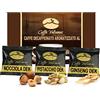 Caffè Vulcanus - Kit assaggio 60 cialde compostabili ESE44 di caffè aromatizzati decaffeinati- Degustazione caffè al ginseng, nocciola e pistacchio
