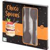 Generico 6 Cucchiaini di Finissimo Cioccolato Fondente -Choco Spoon- Ideali per il Caffè o per Decorare Dolci e Dessert