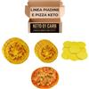 KETO 01 CARB Box Degustazione Piadina Keto 01 Carb con 4 Prodotti Keto Artigianali, Piadine, Mini Piadine, Piadini e Base Pizza, Ideali per Dieta Chetogenica, Made in Italy