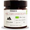 MIEL COTA 1000 Miele con Cioccolato. Miele puro d'api. Mieles grezzo con cioccolato 300 grammi. Sapore intenso di cioccolatos. Prodotto artigianale propria raccolta. Origine Spagna.