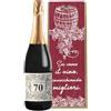 Bottle-Up Regalo Personalizzato bottiglia di vino 0.75 lt. con cassetta in legno per compleanno | Idea regalo originale per Lui e Lei | Regalo Personalizzabile Compleanno Amico (Prosecco DOC, Wine lover)