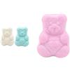 Generico Marshmallow Treccia Multicolore Senza Glutine, 1 kg, per Compleanni, Battesimi, Nascite ed Eventi (Orsetti Rosa)