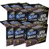 MENDOSA 6X Confezione per Riso Scotti Apri Scalda e Gusta Venere, 6 Cup di Riso Italiano Monoporzione, Pronto in 1 Minuto, 6x200g