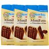 CAIYA 3X Mulino Bianco MiniFette Ricoperte di Cioccolato a Latte, Mini Fette Con Farina di Frumento 90g [3 Confezioni]