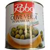HDS ROBO 2600 GR DI OLIVE VERDI GIGANTI IN SALAMOIA IN LATTA CON NOCCIOLO OLIVA PER APERITIVO APERICENA HAPPY HOUR