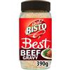 Bisto Best Beef Gravy Granules a base di vero succo di carne, barattolo da 390 g (confezione da 1) (la confezione può variare)