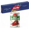 JOYTALY Barilla Pasta di Semola di Grano Duro Capellini 500g Confezione da 24 Pacchi con Joytaly Polpa di Pomodoro