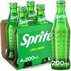 Sprite Limone Limone, Bassa di Calorie - Confezione da 4 Bottiglie di Vetro da 200 ml