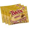 CAIYA 3X Twix Minis Barrette al Cioccolato a Latte, Biscotto e Mou 227g