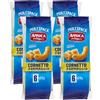 Generico 4X Amica Chips Cornetto Patatine Gusto Formaggio Formato Multipack con all'interno 6 Buste da 25g, 150g