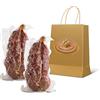 Moretti® Soppressata Dolce Rossa Stagionata Artigianale | 2 Confezioni Sottovuoto 6/700gr | Salame Tradizionale | Prodotto In Calabria Con Peperoncino Calabrese Dolce | In Regalo Tagliere In Legno