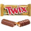 Kidzkandy Twix, barrette di cioccolato al caramello, 24 barrette di cioccolato al latte da 50 g, scatola regalo per ufficio