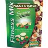 Generico Mix Snack Energia dalla Natura, Mix di Mandorle, Ananas, Anacardi, Papaya e Cranberries, Confezione da 6 x 150g