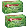 Generico Pompadour 1913 | Menta Piperita 100% Naturale | Infuso Digestivo e Fresco Senza Caffeina - 2 x 20 Bustine di Tè (90 Gr)
