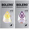 Generico SET 24 BOLERO bustine da 3 grammi 12 ice tea lemon limone + 12 Ice Tea Passion Fruit Preparato istantaneo per Bevande con Stevia e Vitamina C e Senza Zucchero