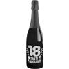 Bottle-Up Bottiglia di Prosecco D.O.C. Extra Dry 0.75 lt., per idea regalo di compleanno 18 anni per lui e per lei, tanti auguri con etichetta in argento (Argento, 18)