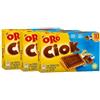 CAIYA 3X Oro Ciok Biscotto Snack con Tavoletta di Cioccolato Latte 250gr [3 Confezioni]
