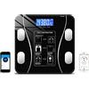 DISCORAMA® - BILANCIA PESAPERSONE DIGITALE PROFESSIONALE CON APP, BILANCIA BLUETOOTH MISURA PESO CORPOREO 180KG, MISURA MASSA GRASSA MASSA CORPOREA, ALTA PRECISIONE CALORIE
