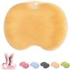 EHOTER Tappetino in silicone per la pulizia dei piedi, per doccia, con ventose antiscivolo, per la pulizia della schiena, migliora la circolazione (arancione)