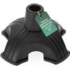 REMEDIA ONE - Puntale per Bastone per Anziani e Stampelle in Gomma Antiscivolo Base 4 Appoggi, Ricambio per Bastone da Passeggio Ø 18 mm, 1 Pezzo - Nero