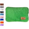 S.I.C Borsa Acqua Calda Elettrica in Peluche 500 W, Verde | Morbida borsa a tinta unita, calore per mani e piedi dopo il riscaldamento e lo scollegamento dalla presa.