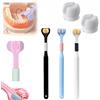 Yagerod Sensory Joy Toothbrush, 3 Sided Toothbrush, Three Sided Soft Hair Tooth Toothbrush, Soft Bristles V Shaped Toothbrush, Sensory Brush, Soft and Gentle, Clean Every Tooth (3Pcs*B)