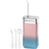 Generico Idropulsore Dentale Portatile Da Viaggio, Lavadenti, Con 4 Ugelli Silenzioso a Batteria Impermeabile Serbatoio 200ml per Manutenzione Impianti