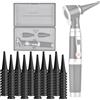 Jiusion Originale 100 Pacco 2,4 mm Otoscopi Punte Di Speculum Per Jiusion 3X Otoscopio o Stesso Otoscopio in Stile, Smaltibe Tappi di Otoscopio a Speculum Accessorio 100 Pezzi in totale