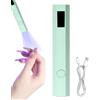 Generic Lampada UV per unghie, piccola lampada UV per smalto gel, display a LED, asciuga ricaricabile con 2 timer per un'estensione rapida delle unghie, decorazione con colla con strass