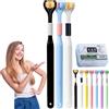 Gienslru Sensory Joy Spazzolino da denti a 3 lati, Spazzolino da denti a tre lati, setole morbide a forma di V, pulisce ogni dente per coprire completamente lo spazzolino (3 pezzi-C (adulto))