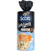 Riso Scotti Risette Snack Protein Gallette con Riso Basmati e Lenticchie Rosse Extra Sottili e Croccanti, 100% Proteine Vegetali, Senza Glutine, 160g